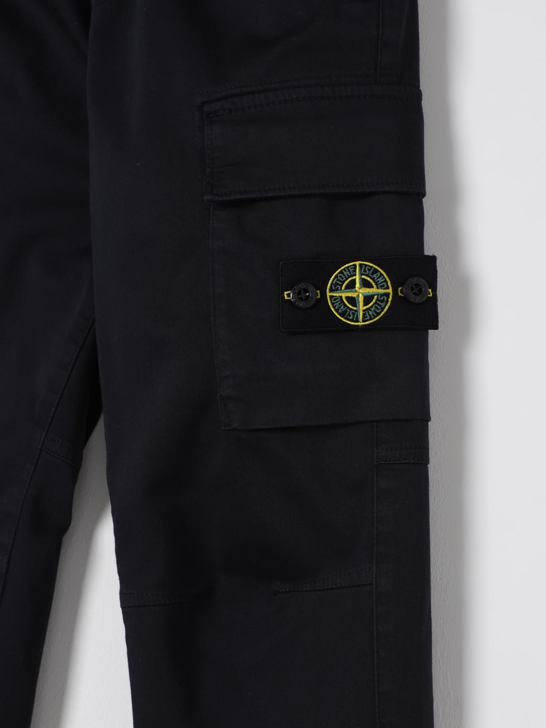 STONE ISLAND JUNIOR PANTS: Pants kids Stone Island Junior, Navy - Img 3