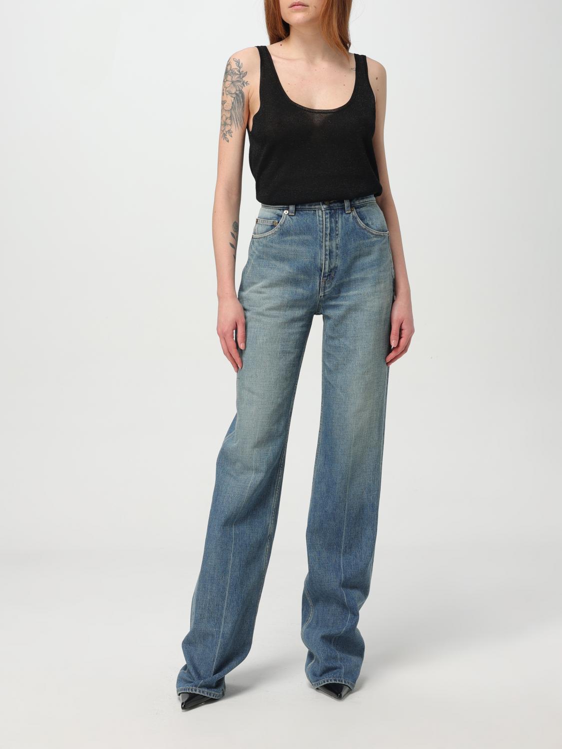 SAINT LAURENT VAQUEROS: Vaquero mujer Saint Laurent, Denim - Img 2