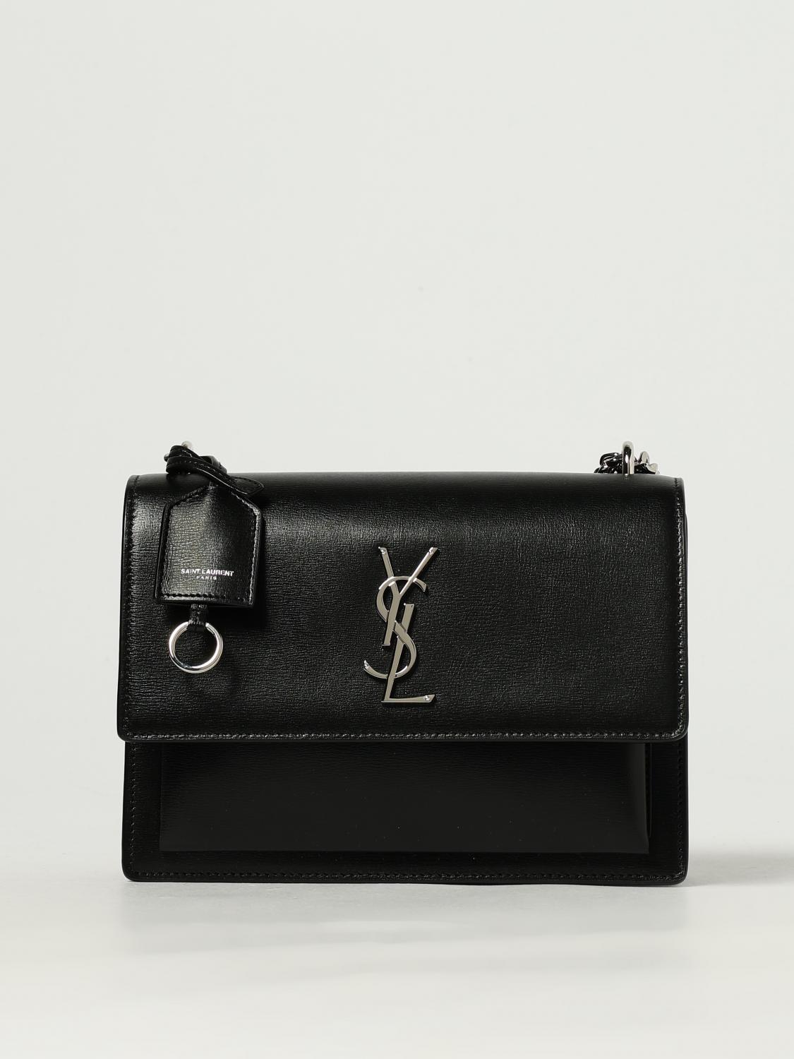 SAINT LAURENT BORSA MINI: Borsa Sunset Medium Saint Laurent in pelle , Nero - Img 1