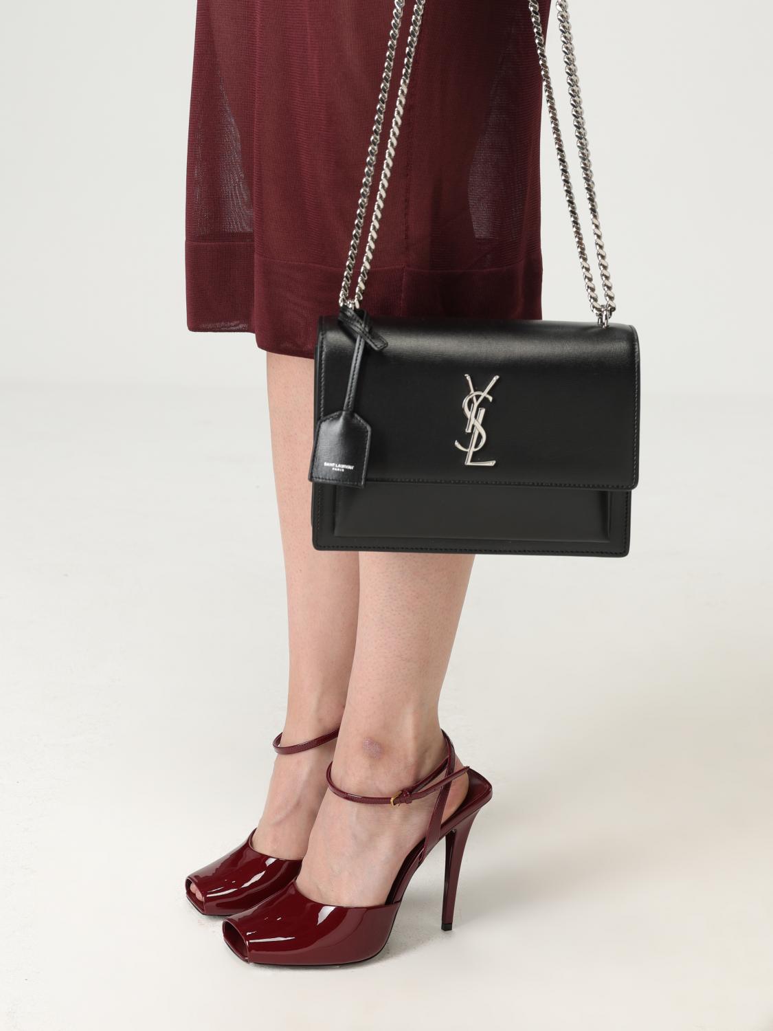 SAINT LAURENT BORSA MINI: Borsa Sunset Medium Saint Laurent in pelle , Nero - Img 2