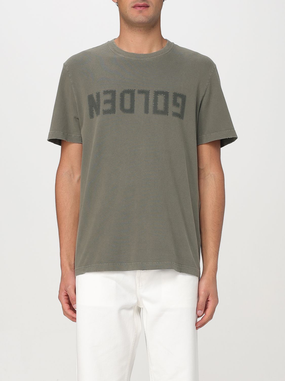 GOLDEN GOOSE T-SHIRT: T-shirt men Golden Goose, Olive - Img 1