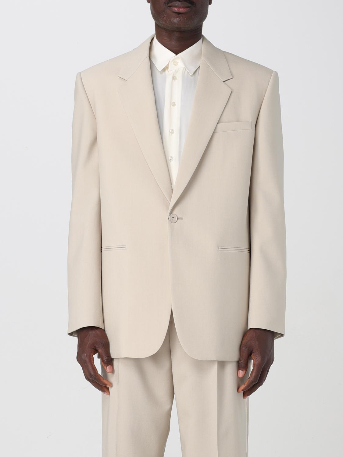 SAINT LAURENT 外套: 西服外套 男士 Saint Laurent, 米色 - Img 1