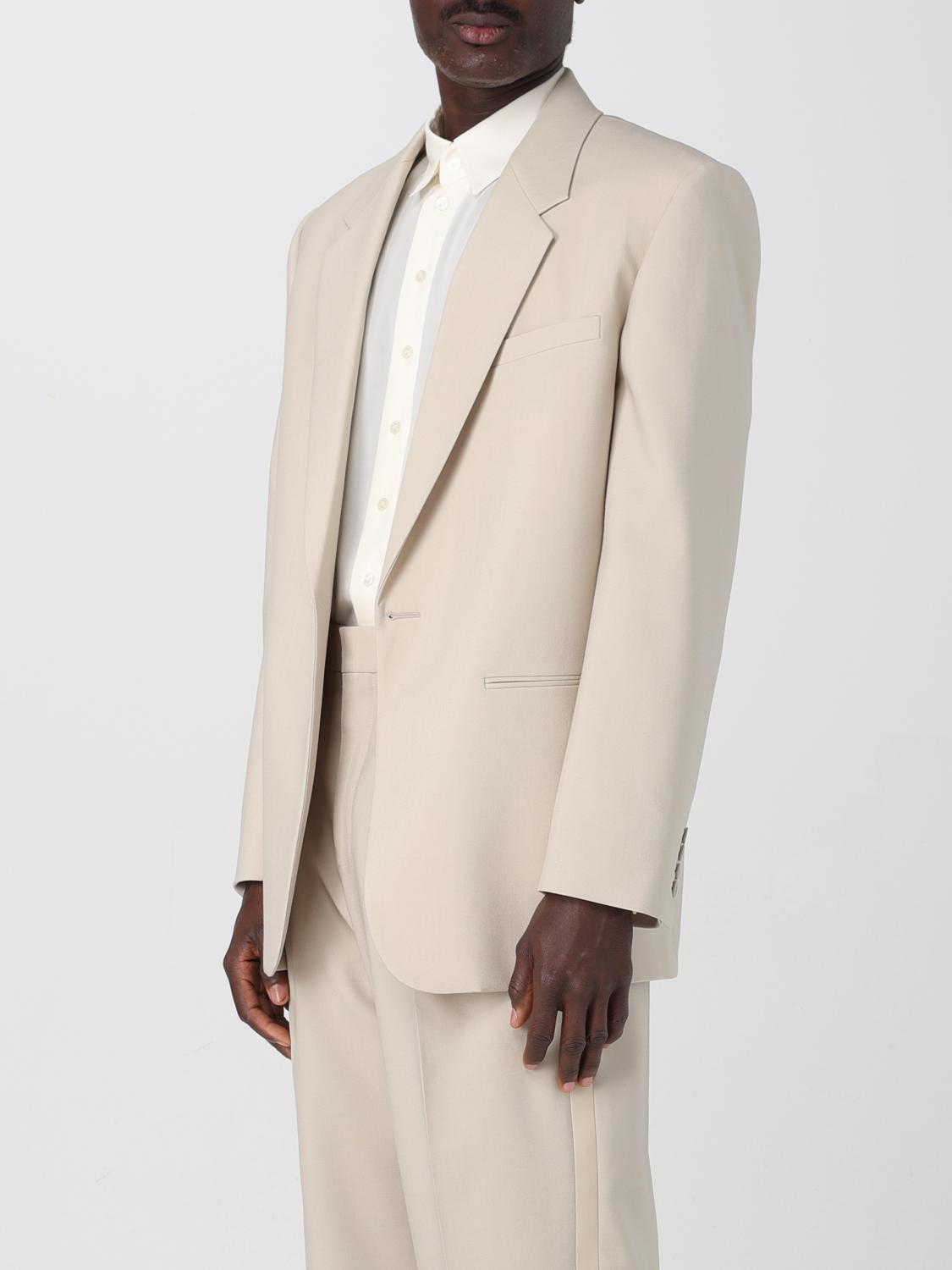 SAINT LAURENT 外套: 西服外套 男士 Saint Laurent, 米色 - Img 4