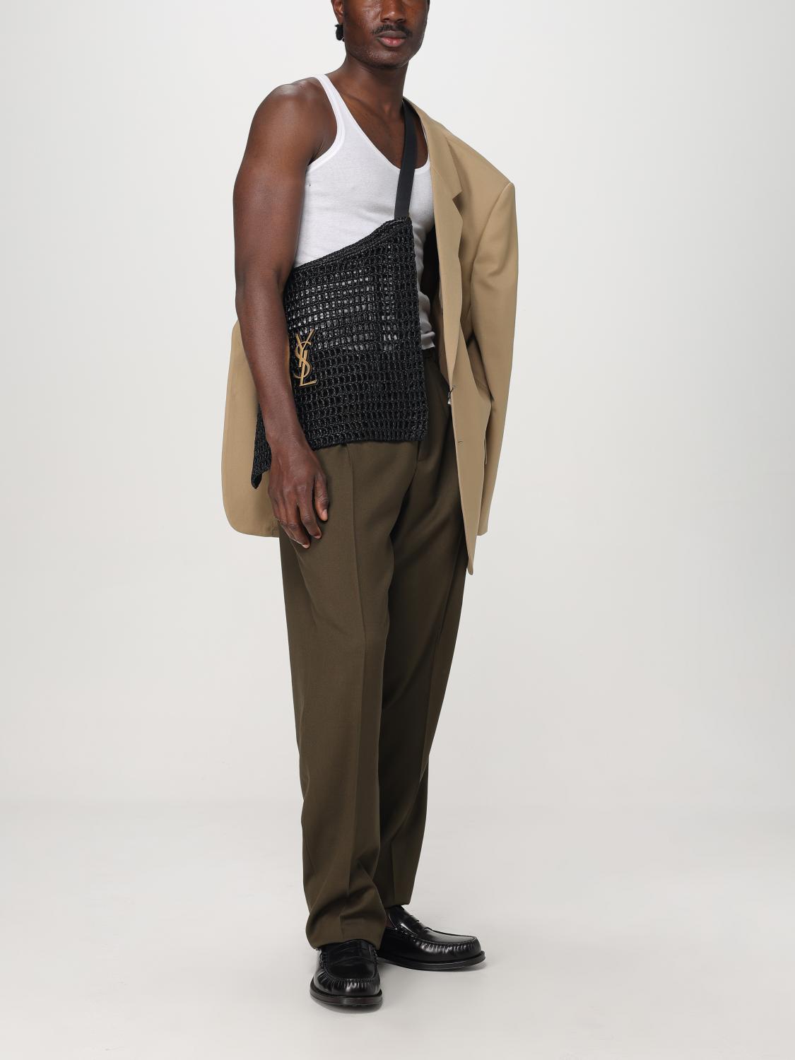 SAINT LAURENT 팬츠: 팬츠 남성 Saint Laurent, 카키 - Img 2