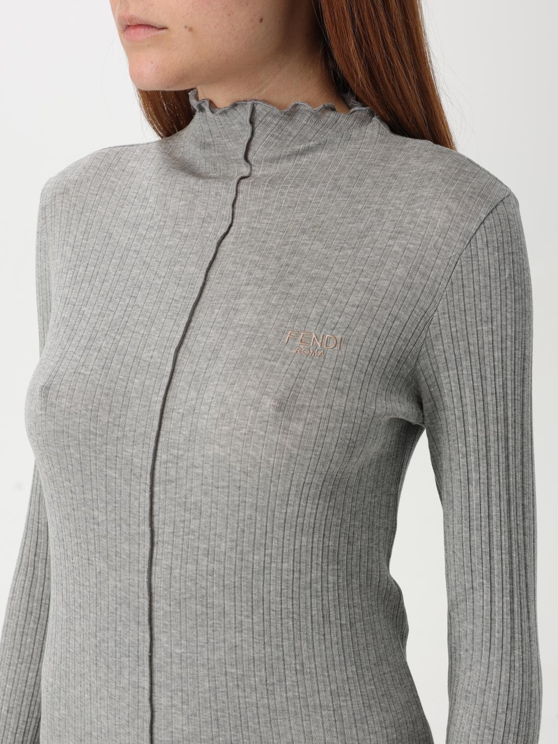 FENDI JERSEY: Jersey mujer Fendi, Gris - Img 5