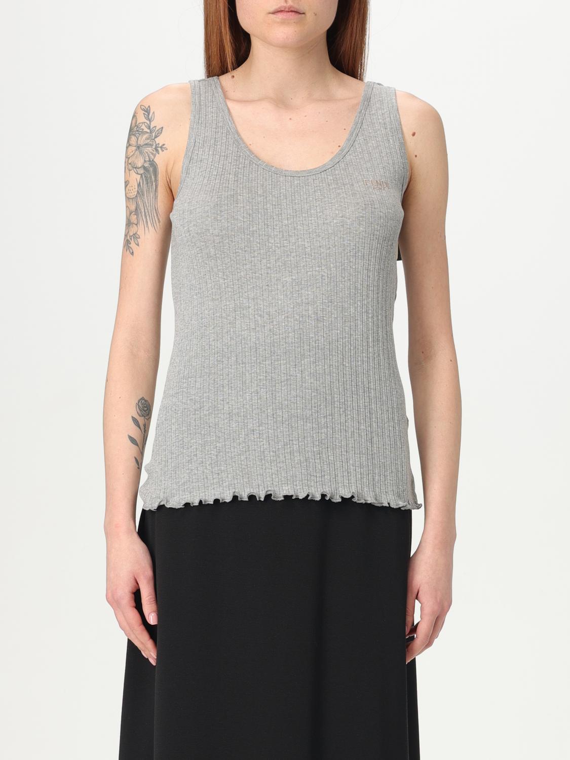 FENDI TOP: Top mujer Fendi, Gris - Img 1