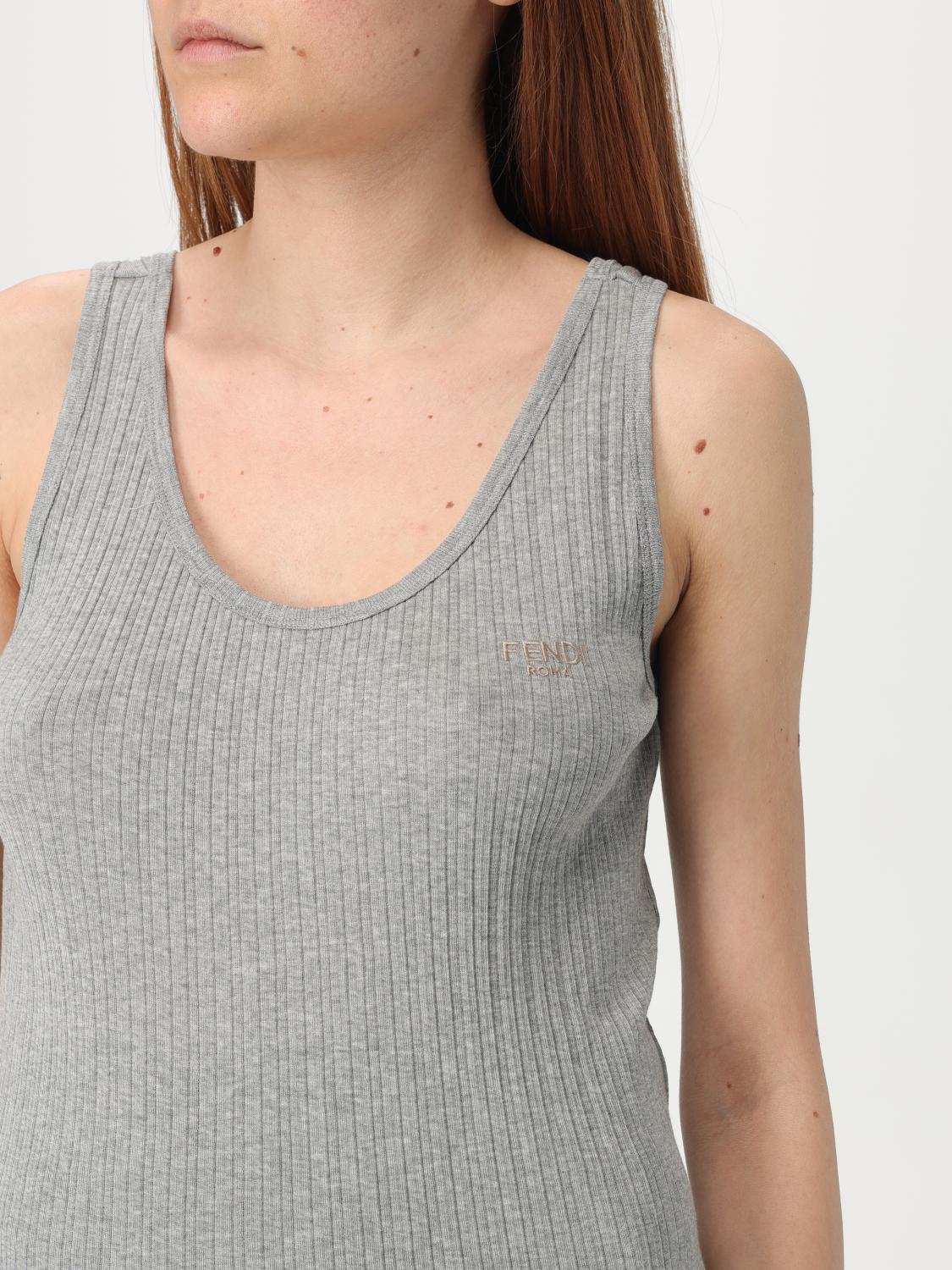 FENDI TOP: Top mujer Fendi, Gris - Img 5