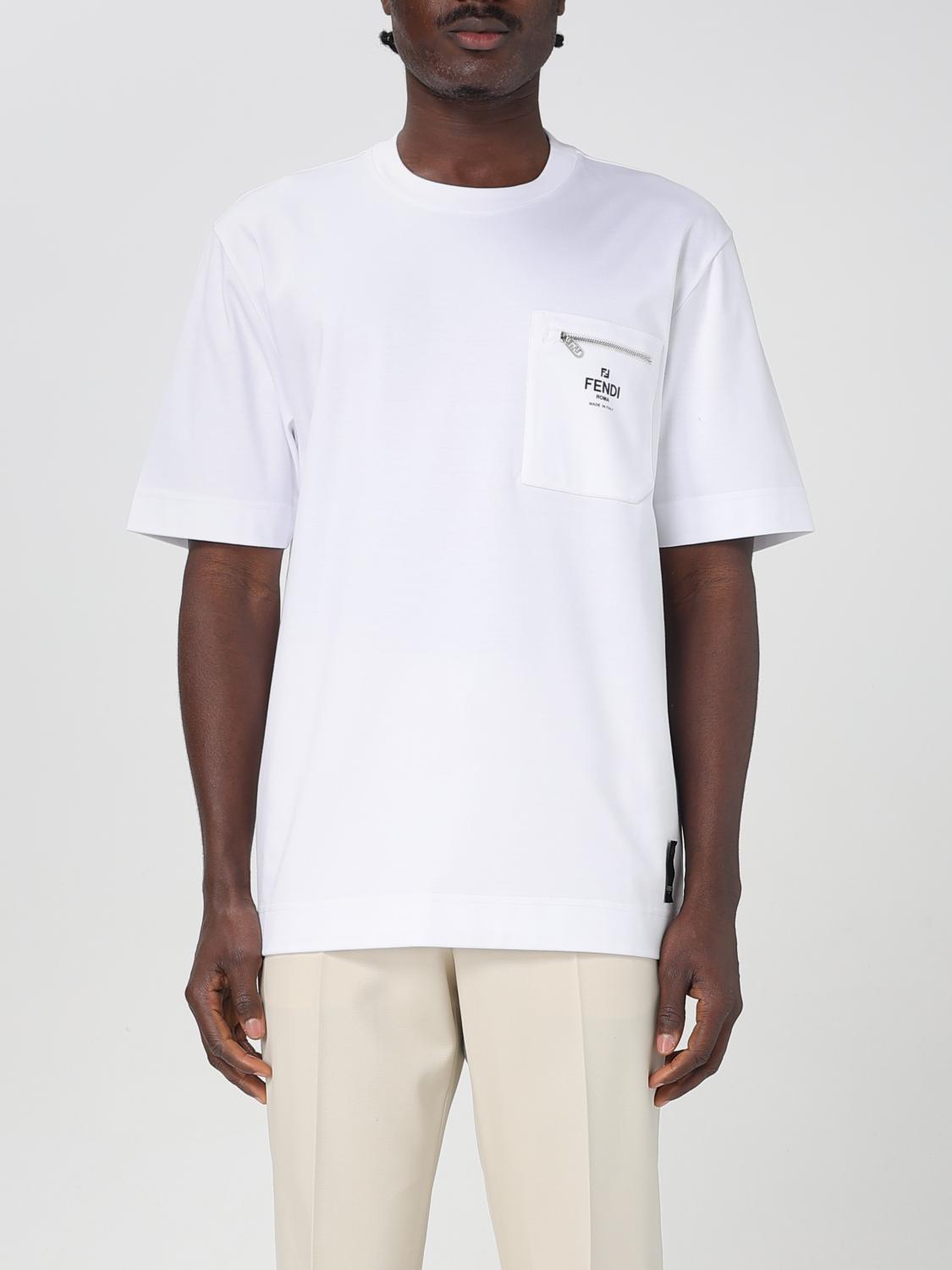 Fendi T-shirt men - White | FY0936ARYR | GIGLIO.COM