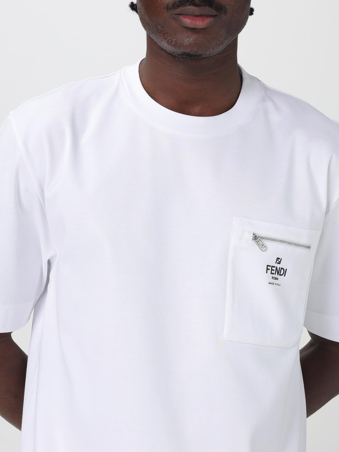 Fendi T-shirt men - White | FY0936ARYR | GIGLIO.COM