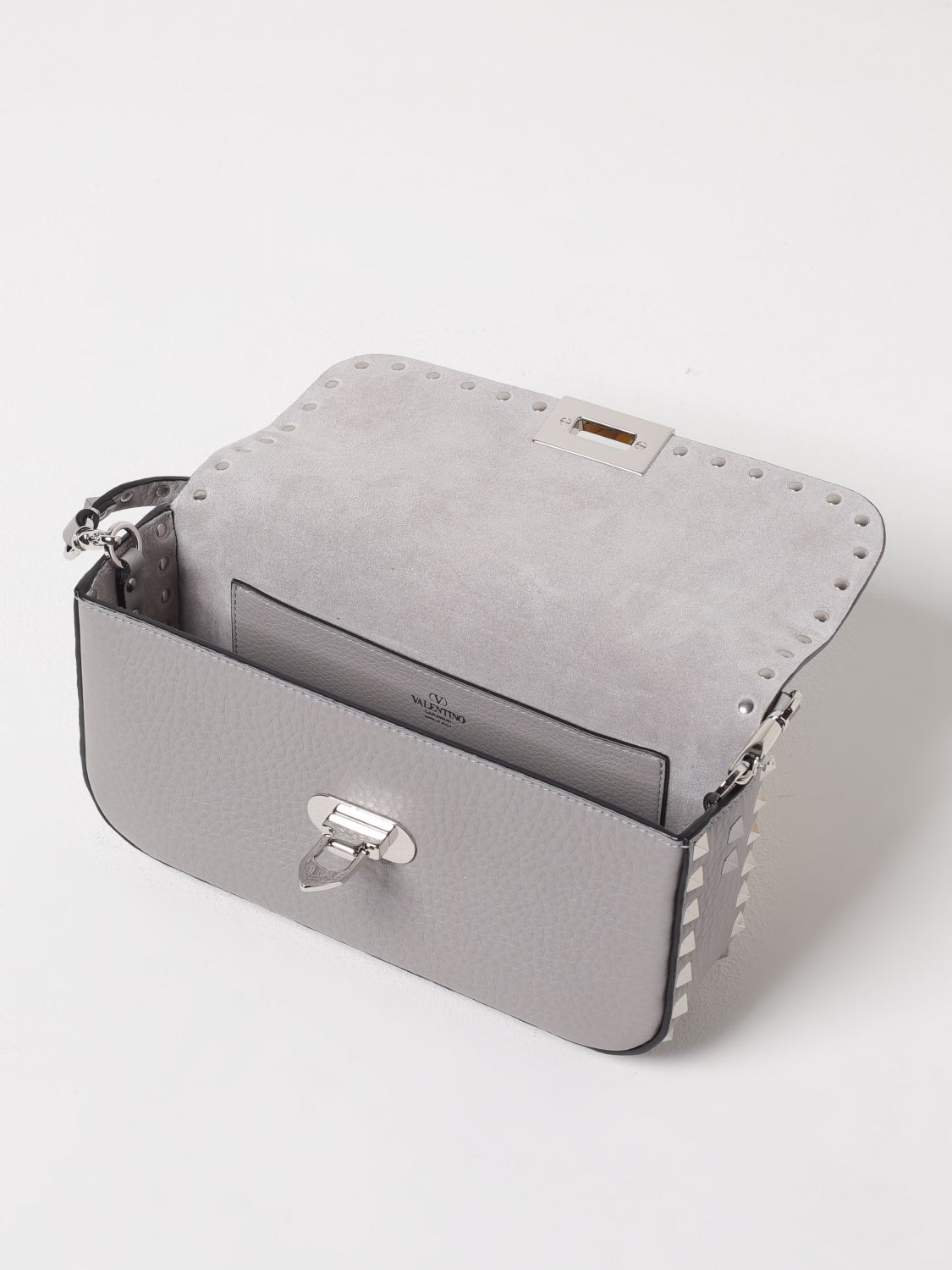 VALENTINO GARAVANI SHOULDER BAG: Shoulder bag woman Valentino Garavani, Grey - Img 5