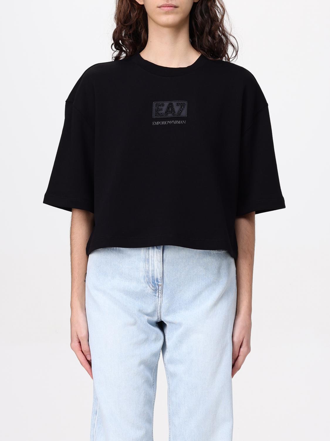 EA7 T-SHIRT: T-shirt damen Ea7, Schwarz - Img 1