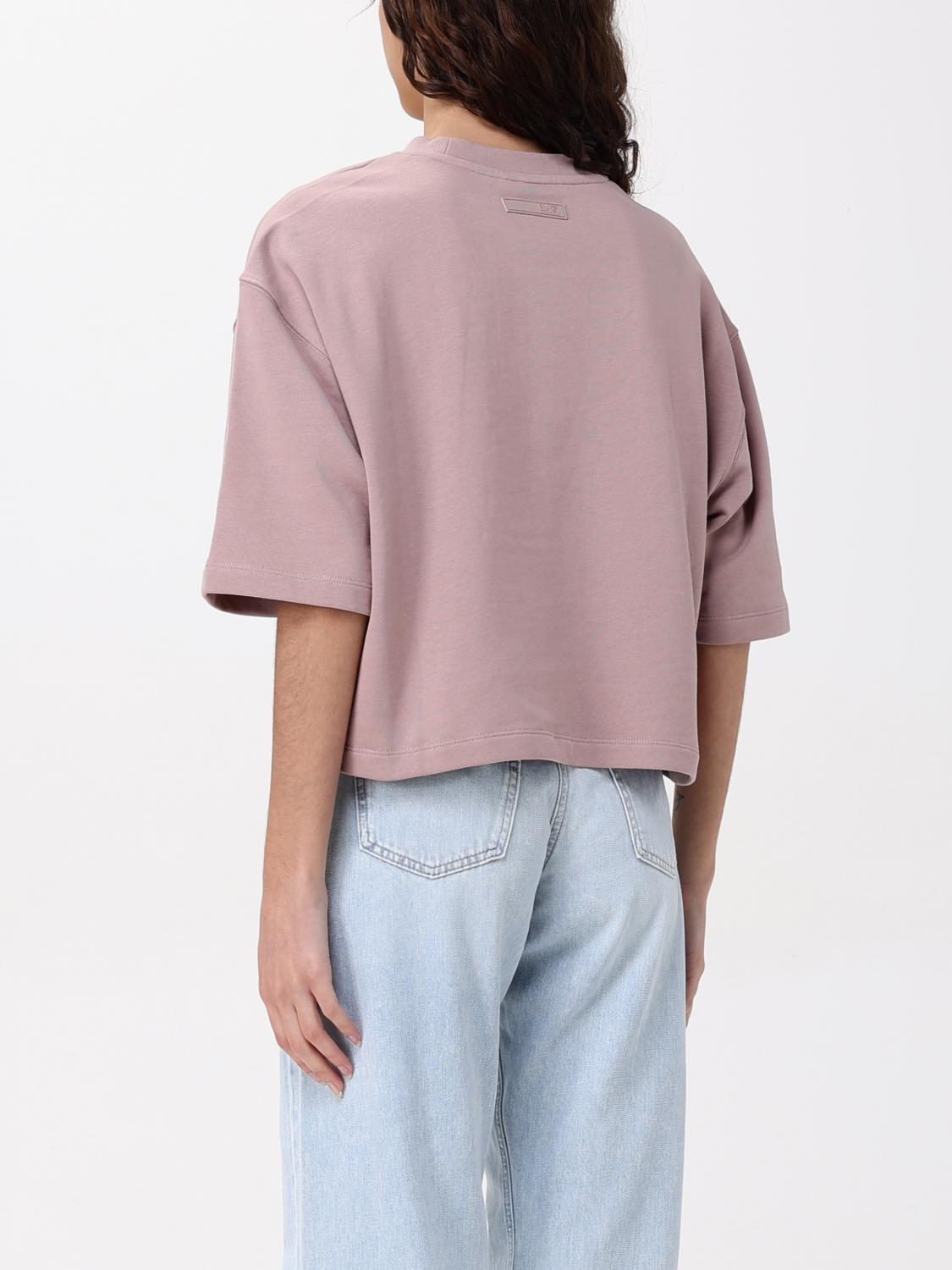 EA7 CAMISETA: Camiseta mujer Ea7, Rosa Pálido - Img 2