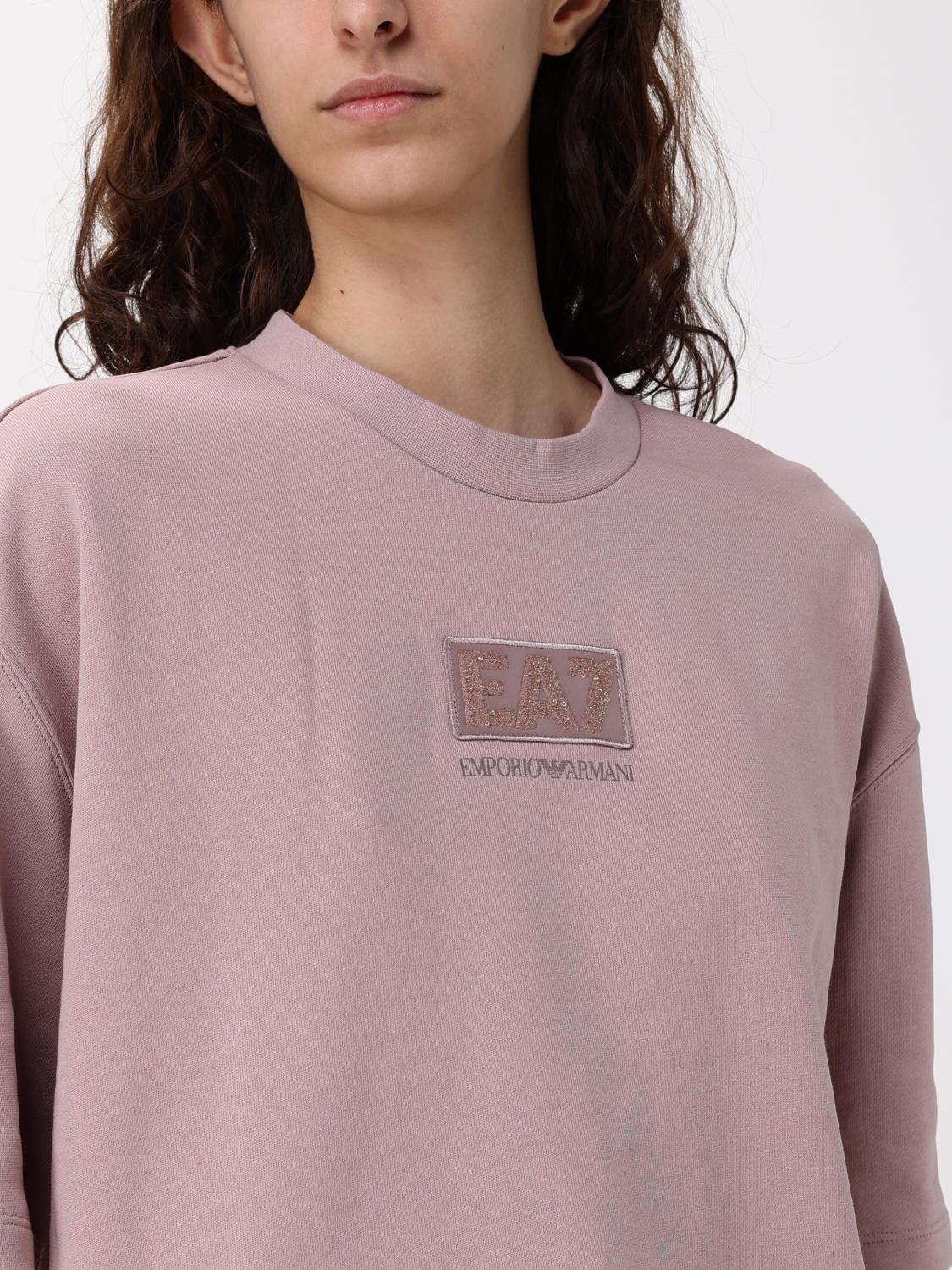 EA7 CAMISETA: Camiseta mujer Ea7, Rosa Pálido - Img 3