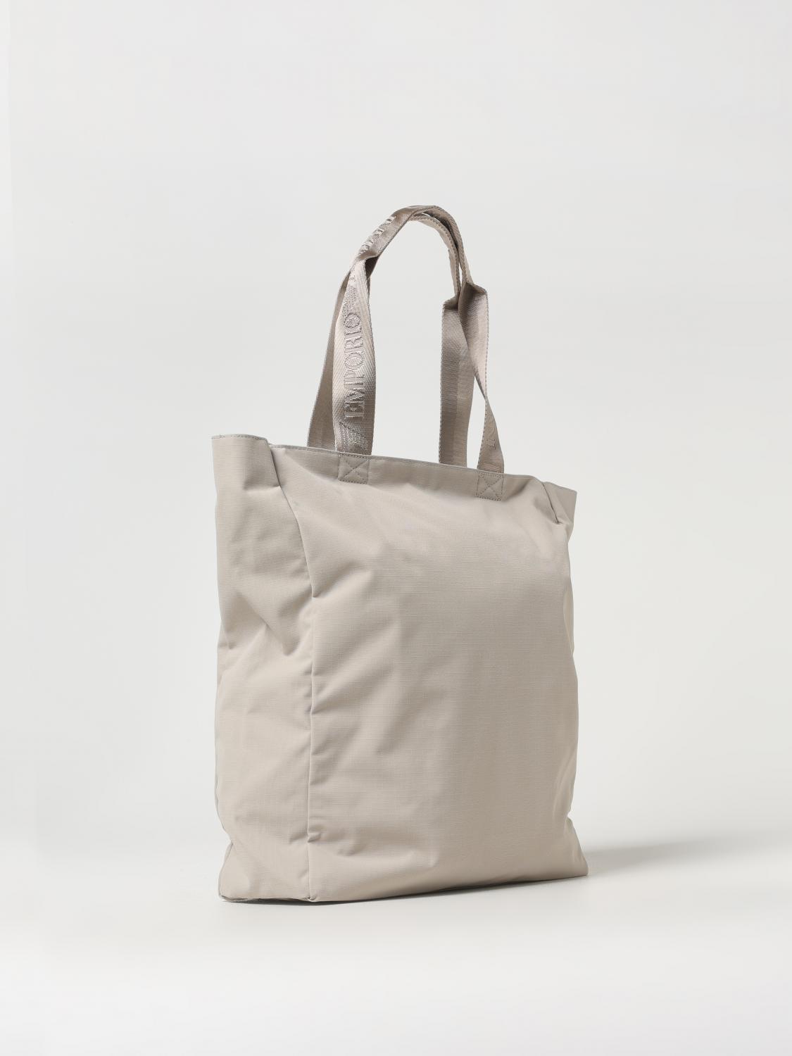 EA7 BORSA TOTE: Borsa EA7 in nylon con stampa logo , Beige - Img 2