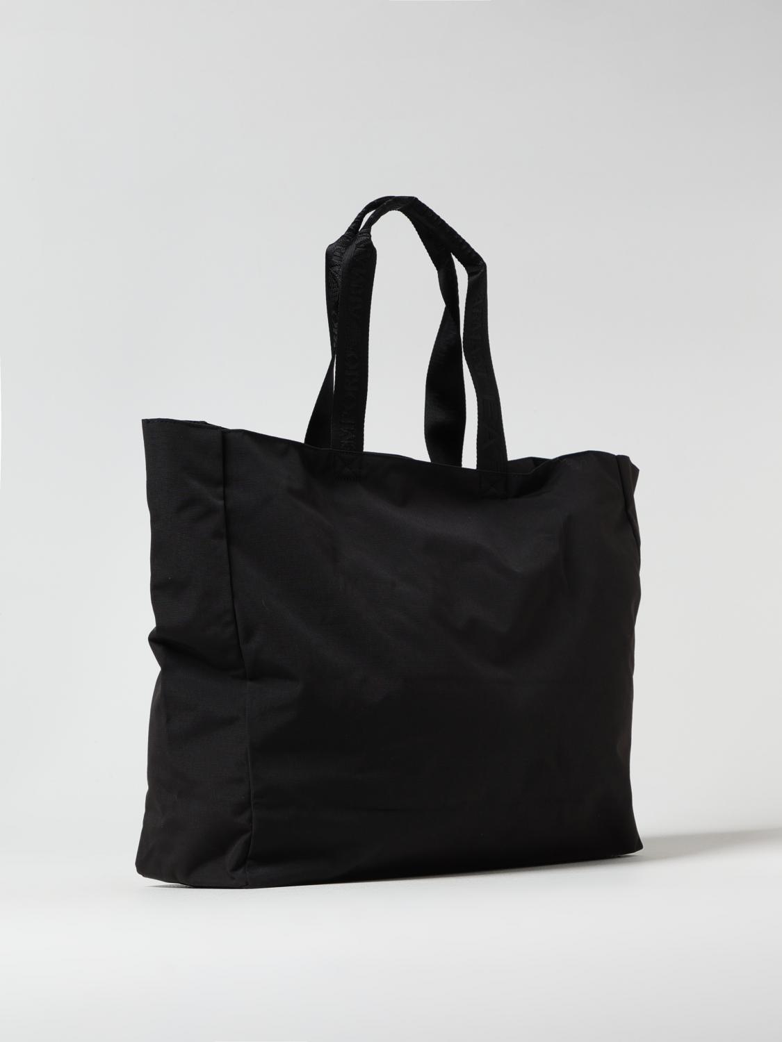 EA7 BORSE TOTE: Borsa EA7 in nylon con stampa logo , Nero - Img 2