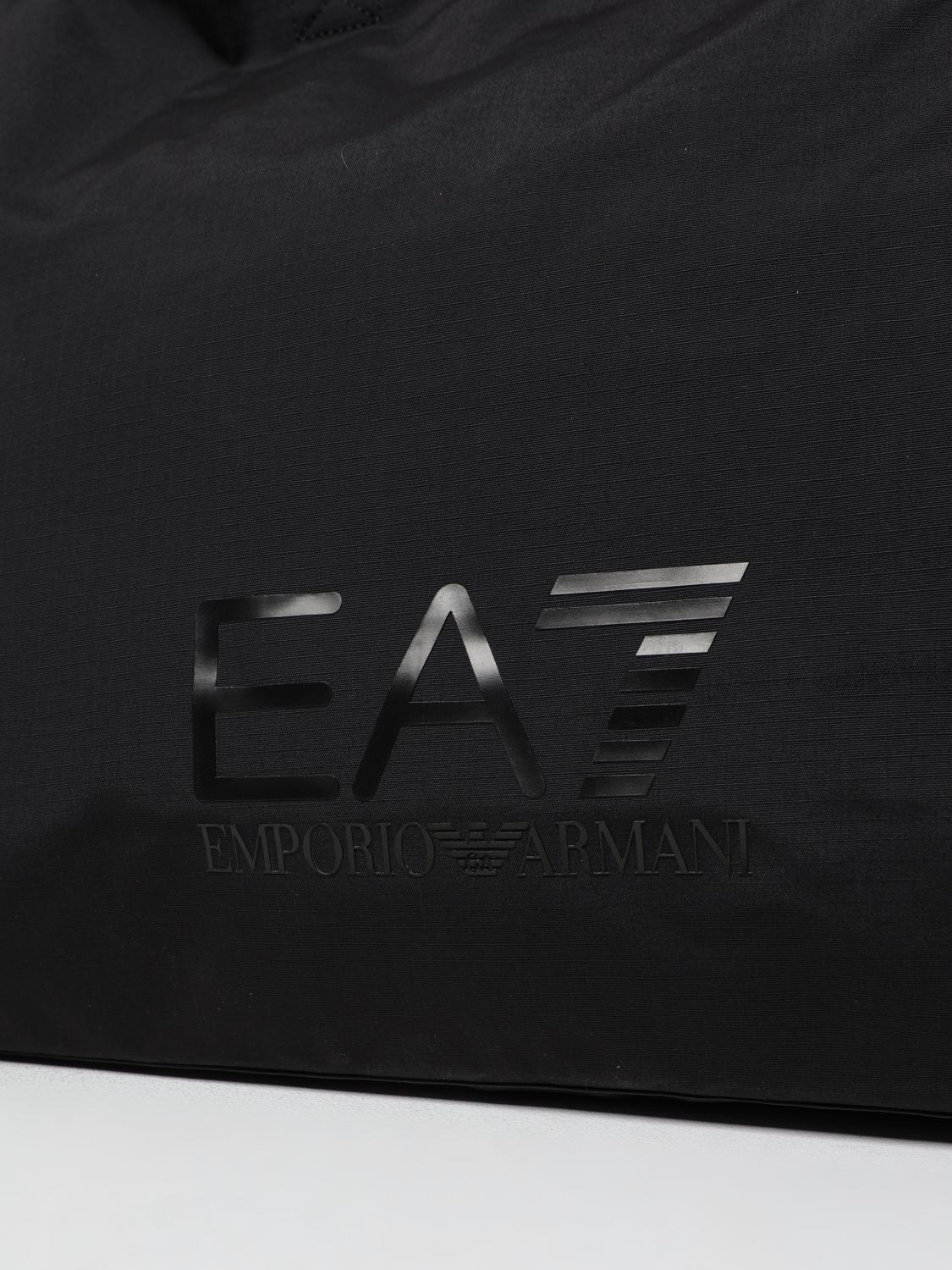 EA7 BORSE TOTE: Borsa EA7 in nylon con stampa logo , Nero - Img 3