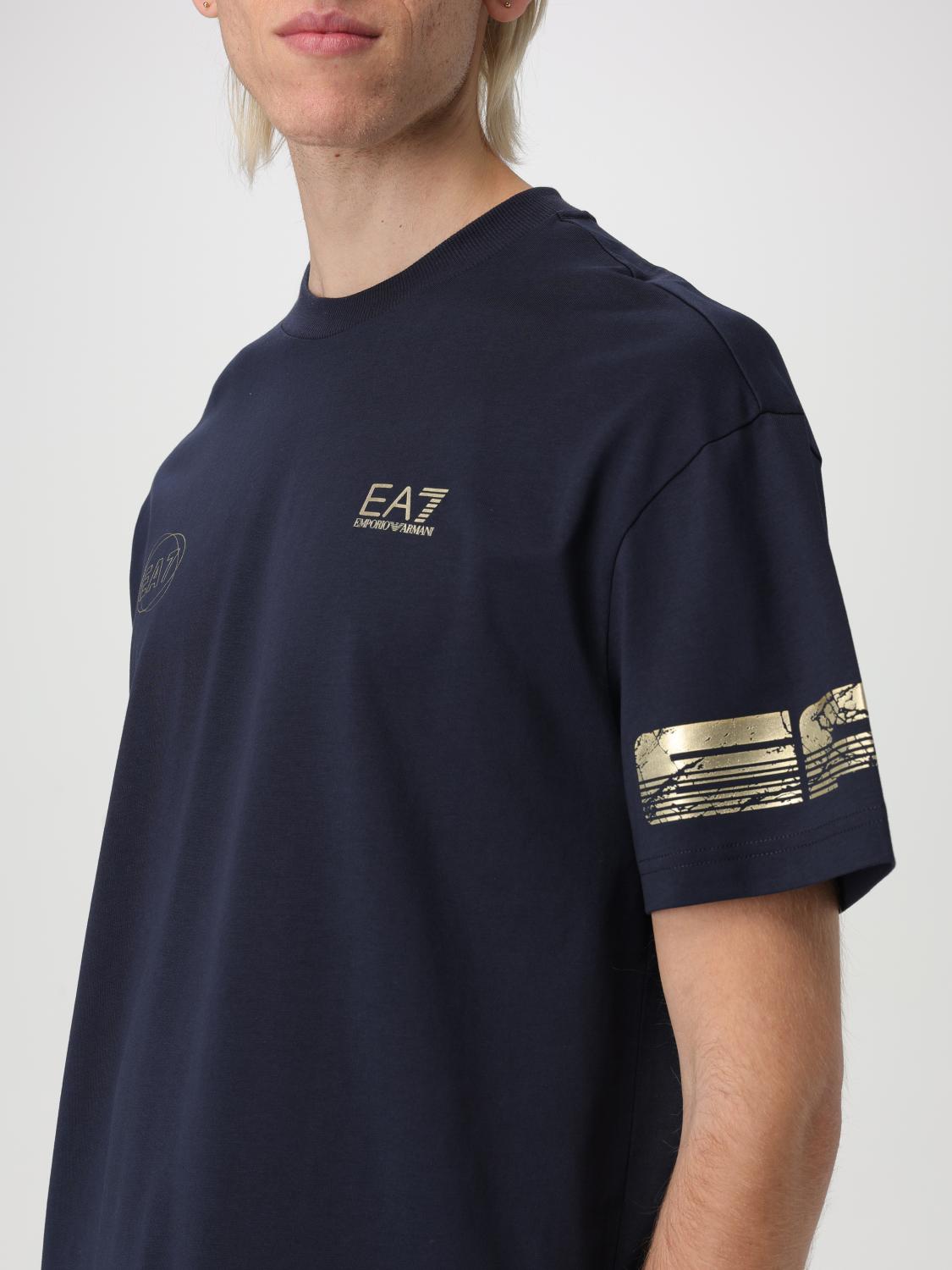 EA7 T-SHIRT: T-shirt men Ea7, Blue - Img 3