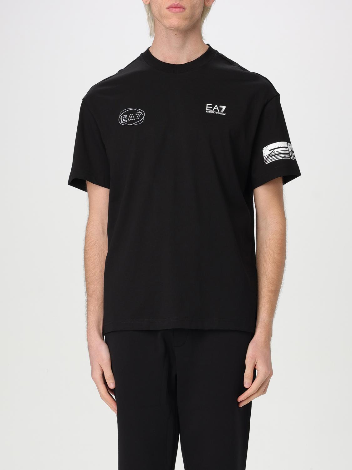 EA7 T-SHIRT: T-shirt men Ea7, Black 1 - Img 1