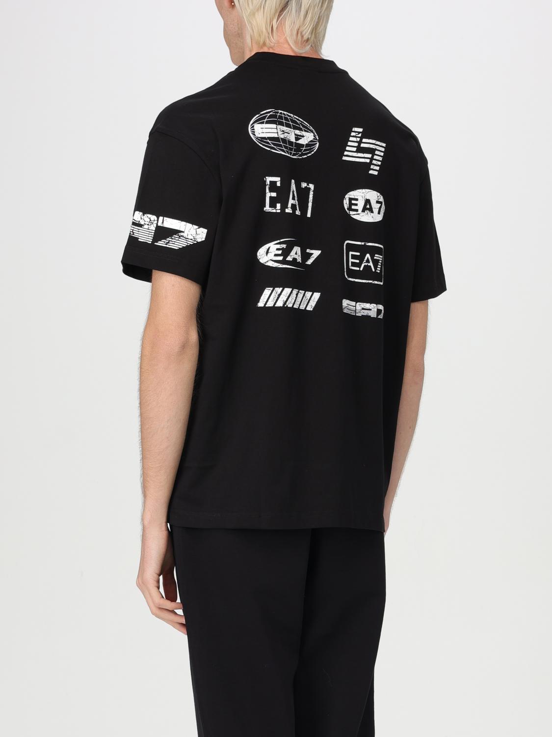 EA7 T-SHIRT: T-shirt men Ea7, Black 1 - Img 2