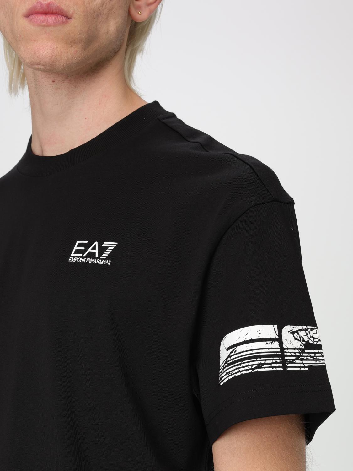 EA7 T-SHIRT: T-shirt men Ea7, Black 1 - Img 3