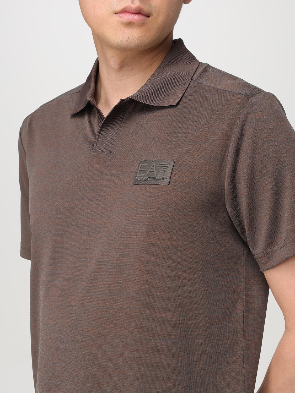 EA7 POLO: Polo hombre Ea7, Marrón - Img 3