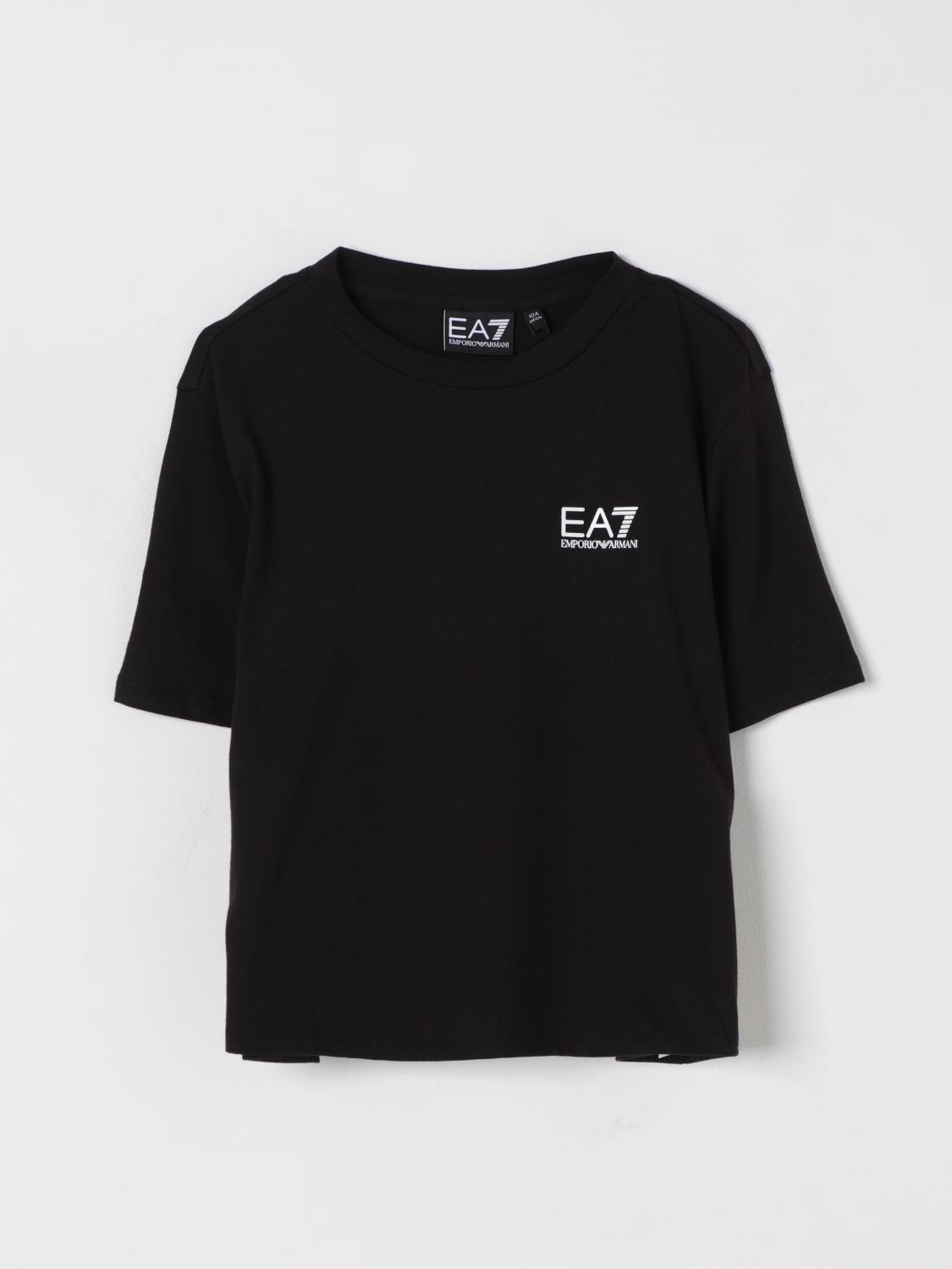 EA7 T-SHIRT: T-shirt kinder Ea7, Schwarz - Img 1