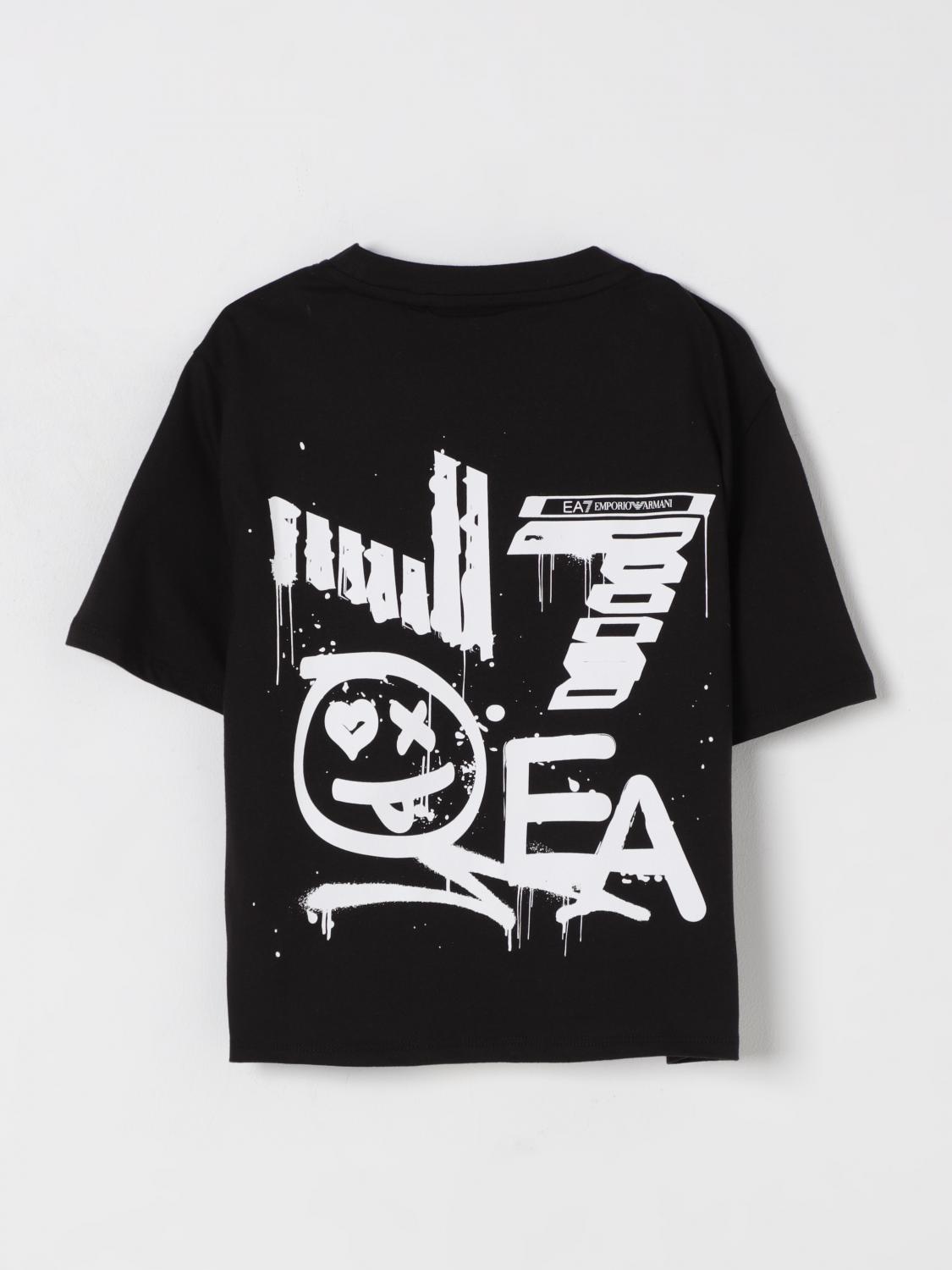 EA7 T-SHIRT: T-shirt kinder Ea7, Schwarz - Img 2