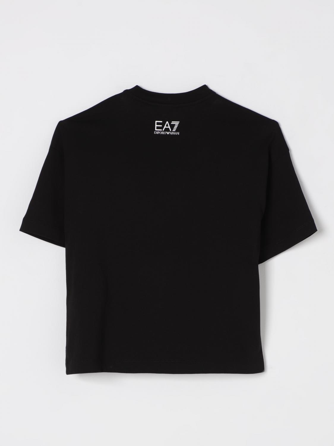 EA7 T-SHIRT: T-shirt in cotone con logo EA7, Nero - Img 2