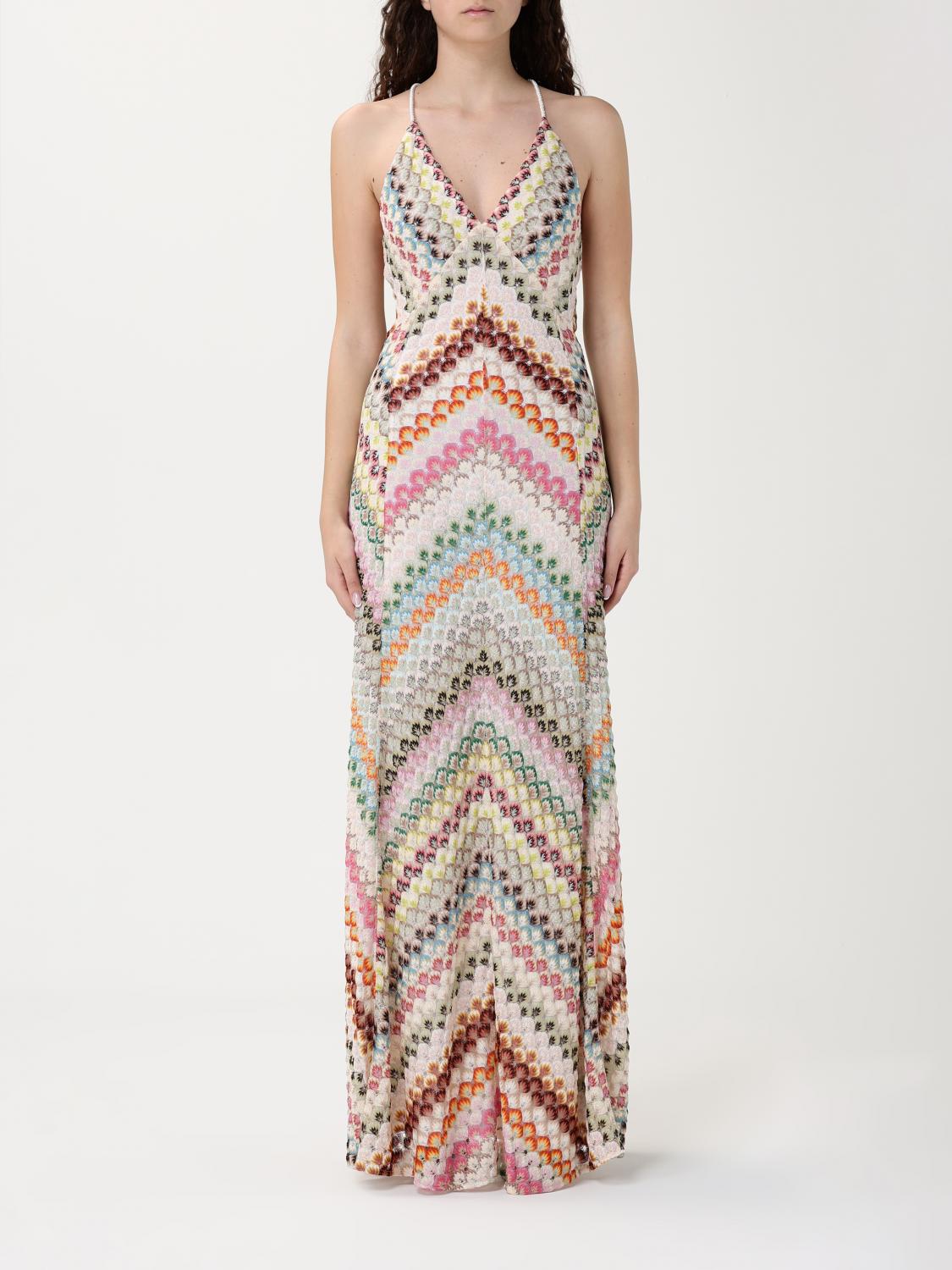 missoni formal dress Missoni zigzag-patterned Maxi Dress | Pink