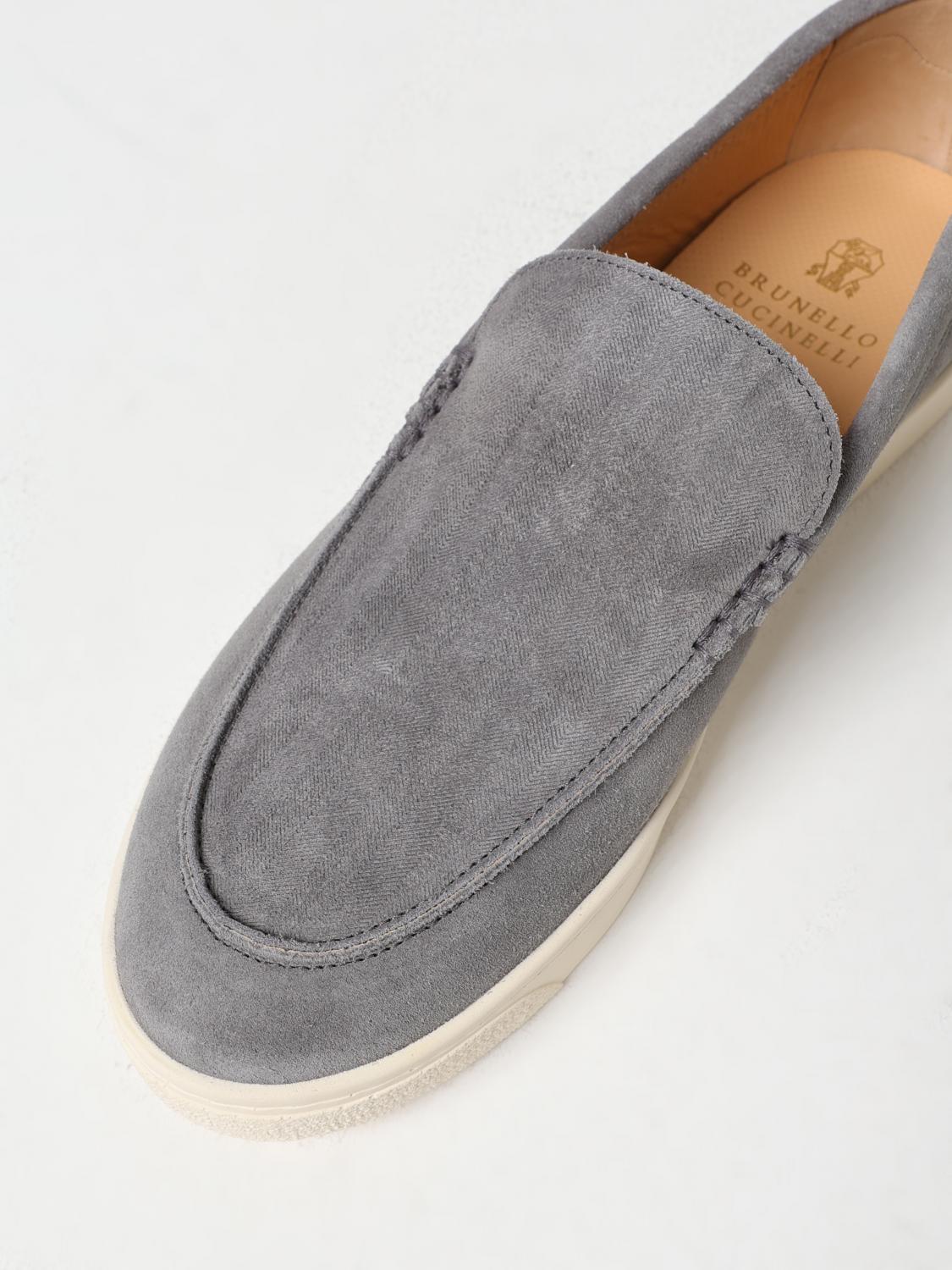 BRUNELLO CUCINELLI MOCASSINS: Baskets homme Brunello Cucinelli, Gris - Img 4