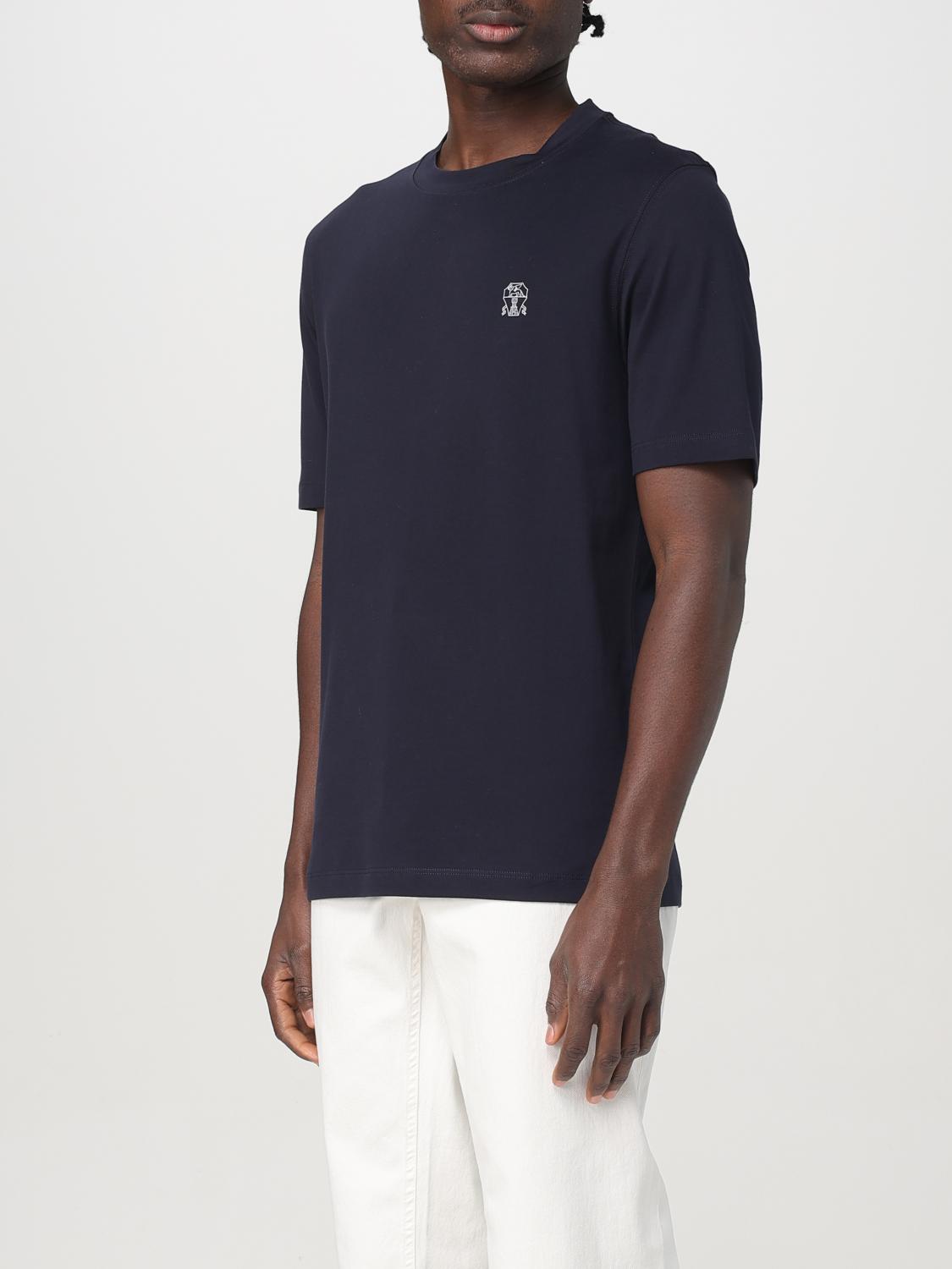 BRUNELLO CUCINELLI T-SHIRT: T-shirt men Brunello Cucinelli, Navy - Img 4