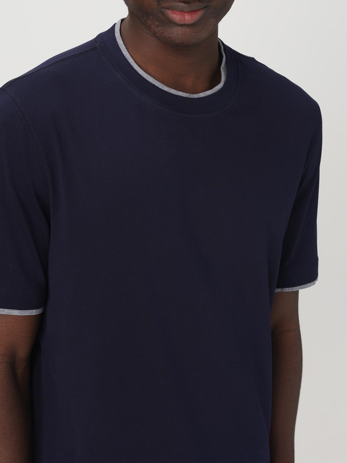 BRUNELLO CUCINELLI T-SHIRT: T-shirt men Brunello Cucinelli, Blue - Img 5