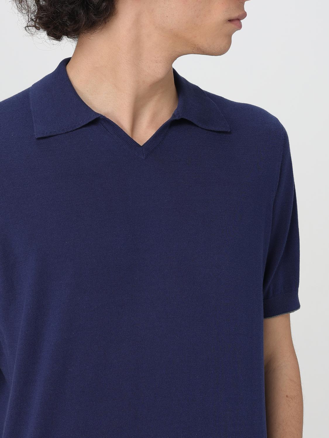 BRUNELLO CUCINELLI POLO: Pullover herren Brunello Cucinelli, Blau - Img 5