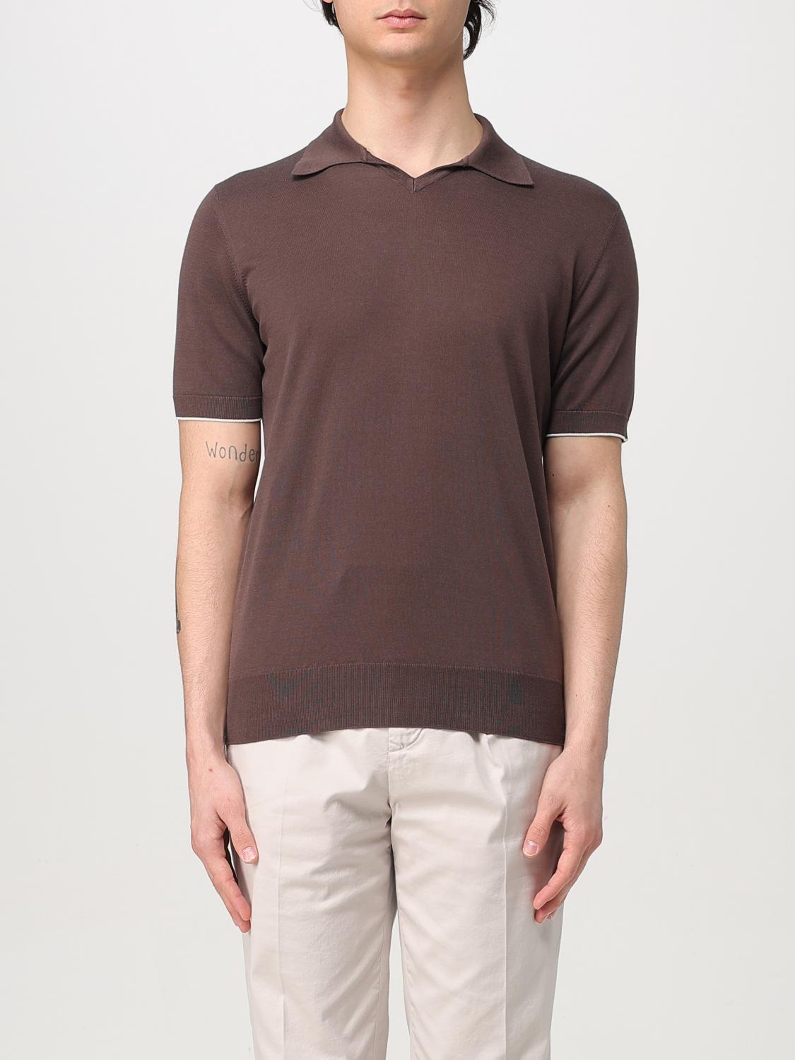 BRUNELLO CUCINELLI POLO: Pullover herren Brunello Cucinelli, Braun - Img 1