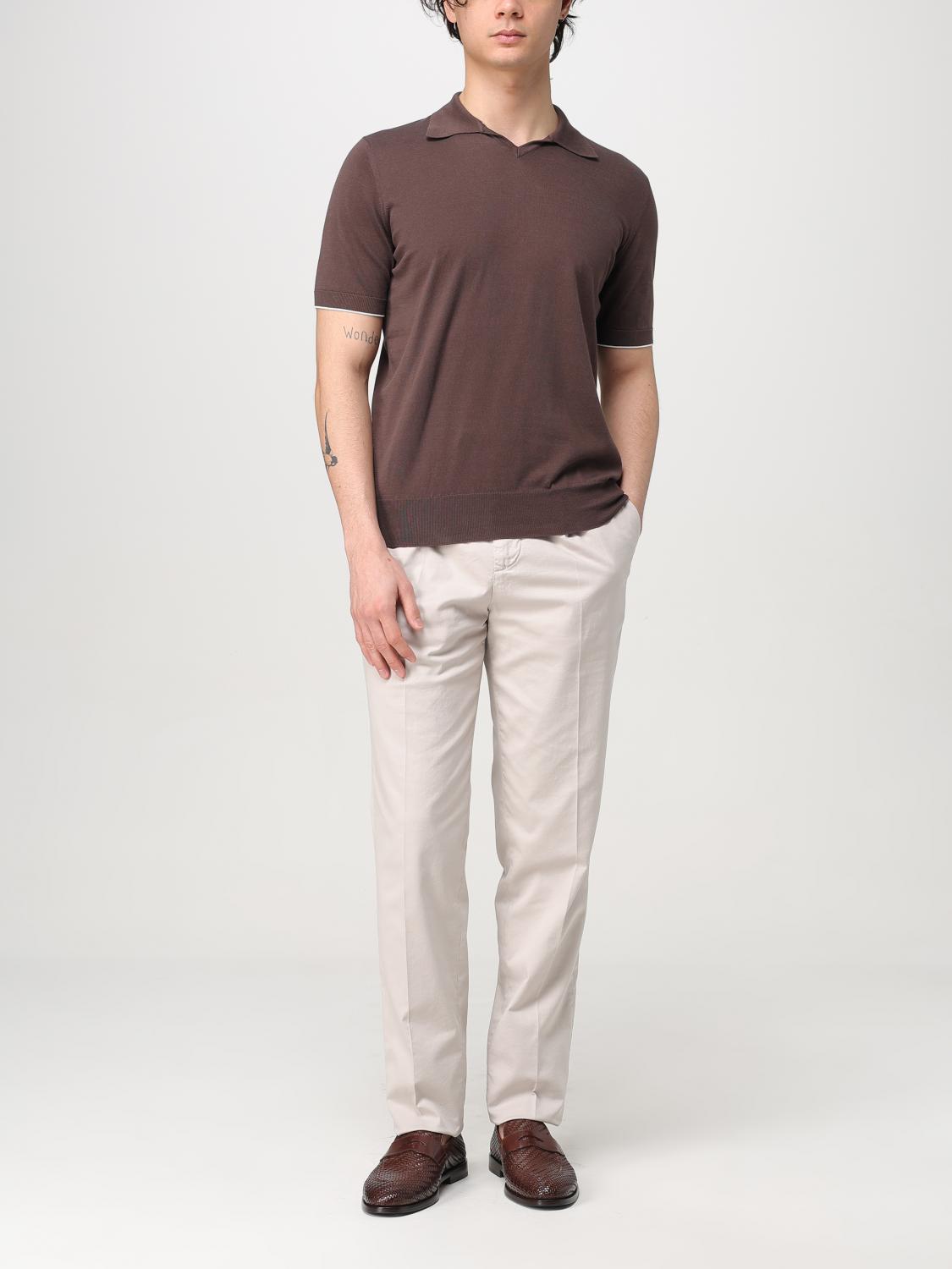 BRUNELLO CUCINELLI POLO: Pullover herren Brunello Cucinelli, Braun - Img 2