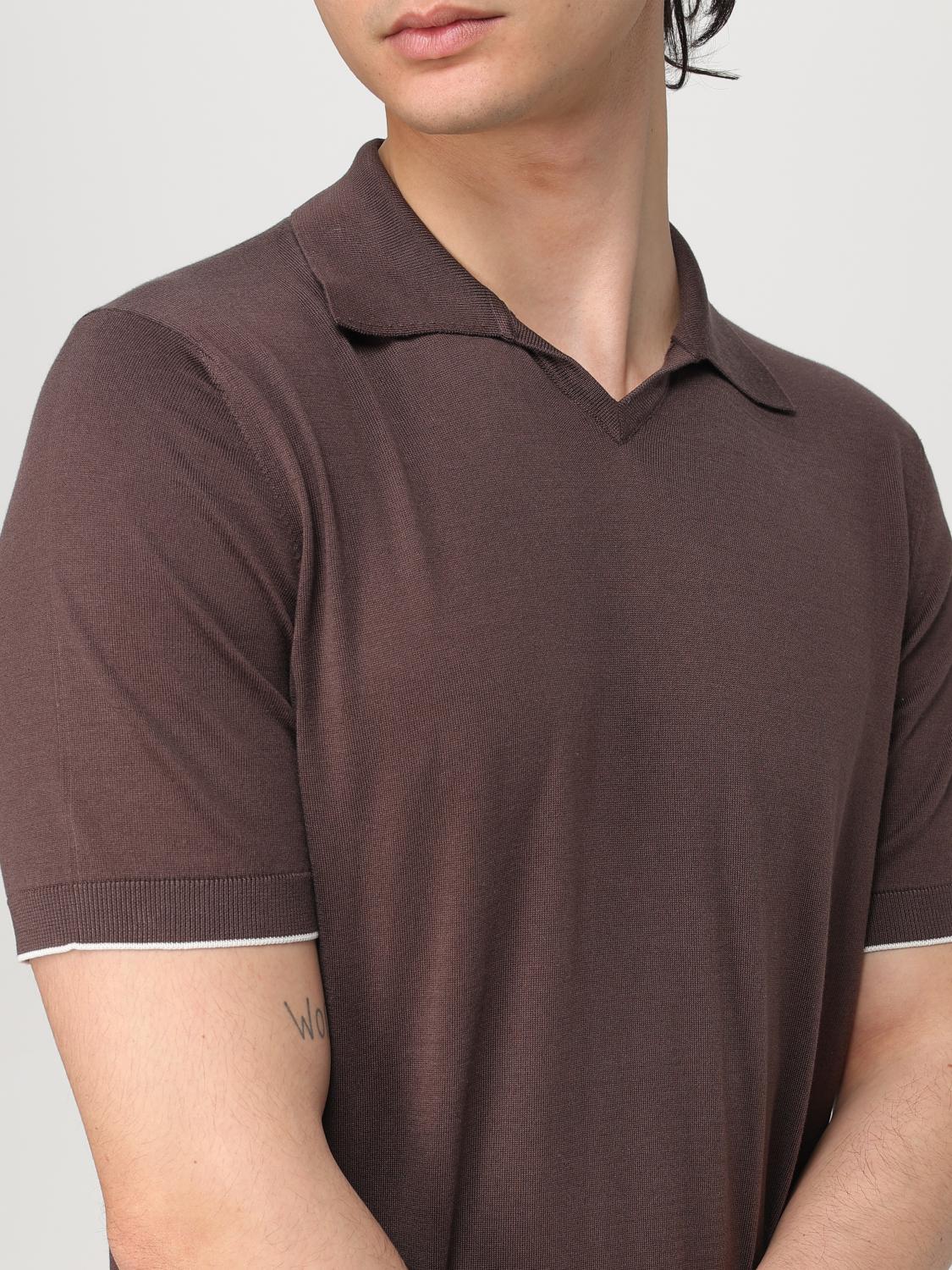BRUNELLO CUCINELLI POLO: Pullover herren Brunello Cucinelli, Braun - Img 5