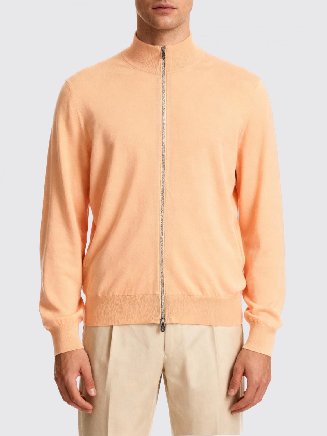BRUNELLO CUCINELLI STRICKJACKE: Pullover herren Brunello Cucinelli, Orange - Img 1