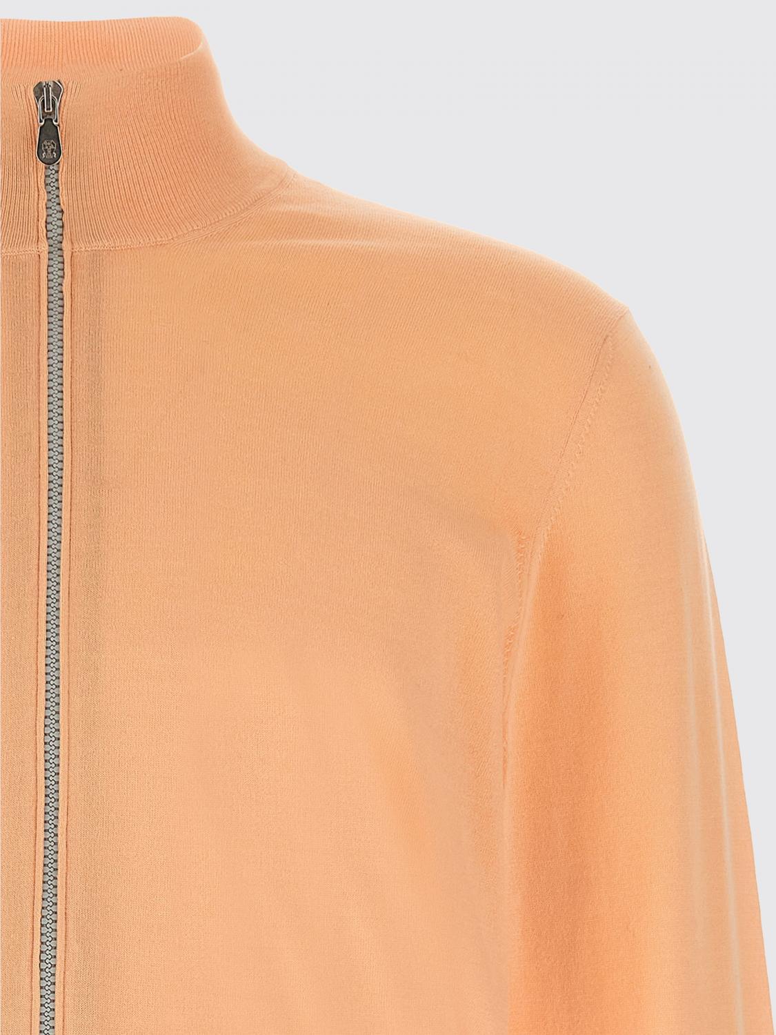 BRUNELLO CUCINELLI STRICKJACKE: Pullover herren Brunello Cucinelli, Orange - Img 4