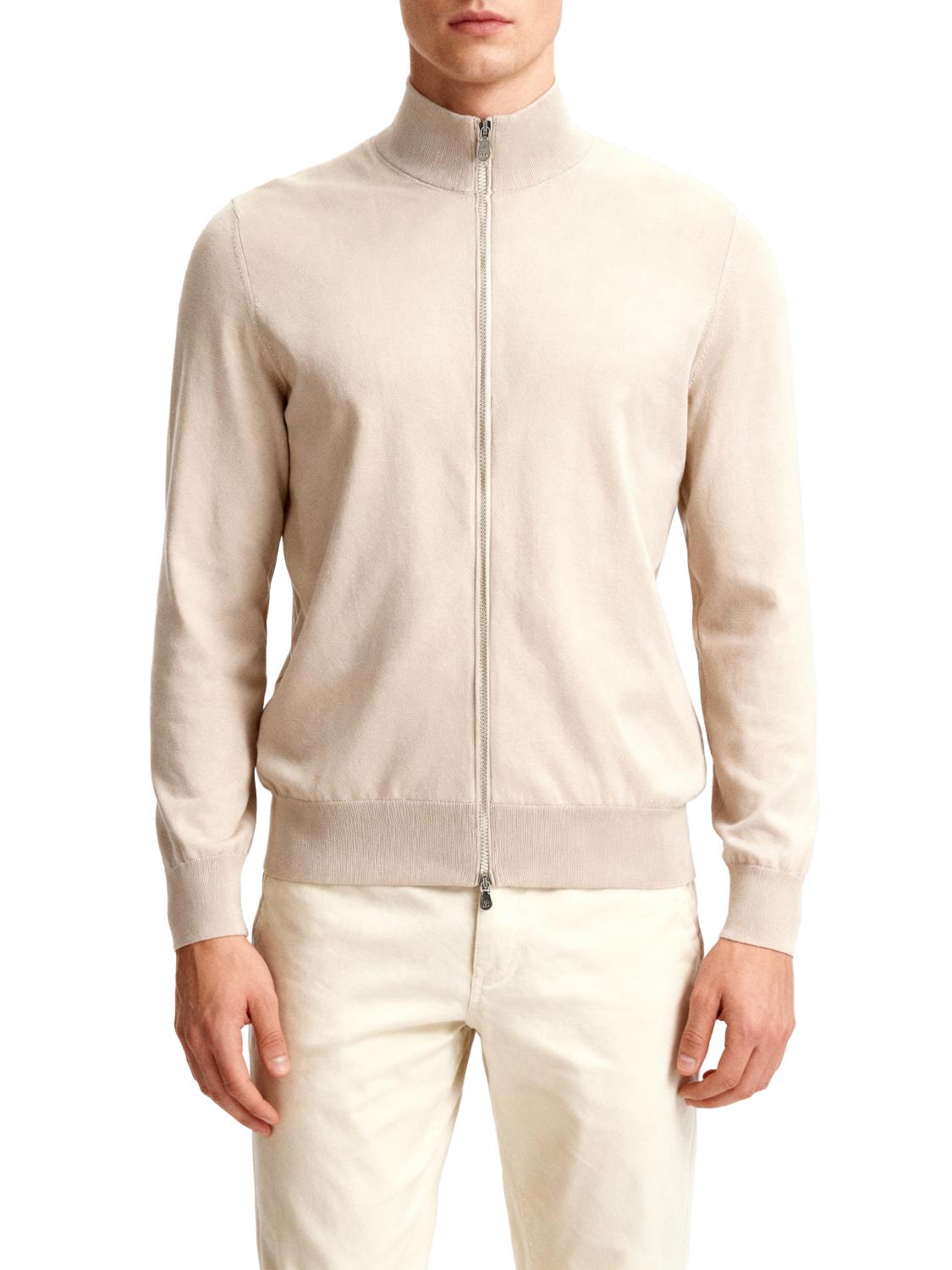 BRUNELLO CUCINELLI STRICKJACKE: Pullover herren Brunello Cucinelli, Beige - Img 1
