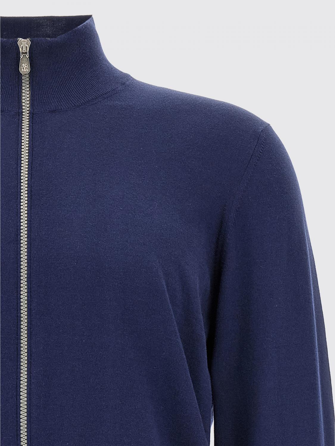 BRUNELLO CUCINELLI STRICKJACKE: Pullover herren Brunello Cucinelli, Navy - Img 4