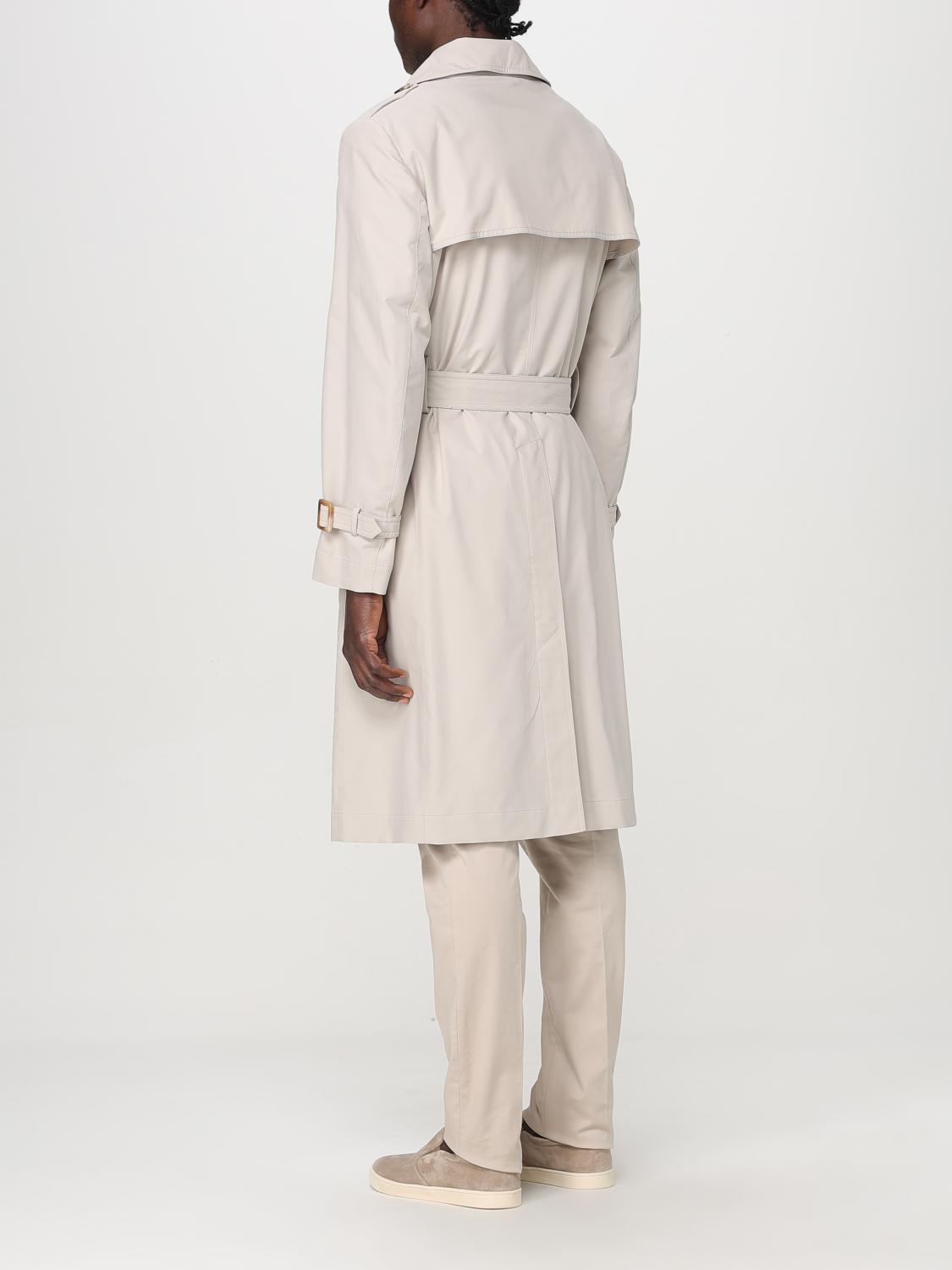BRUNELLO CUCINELLI JACKET: Brunello Cucinelli double-breasted gabardine trench , Beige - Img 3