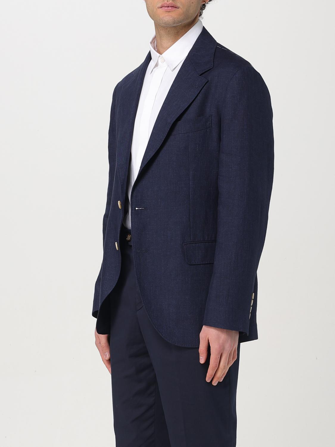 BRUNELLO CUCINELLI JACKET: Blazer men Brunello Cucinelli, Blue - Img 4