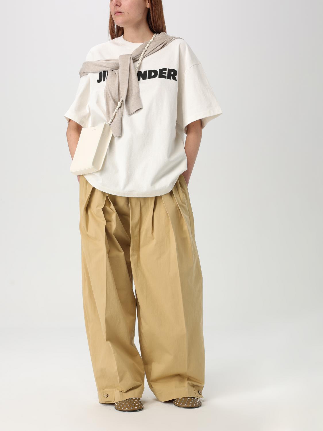 JIL SANDER T-SHIRT: T-shirt woman Jil Sander, Yellow Cream - Img 2