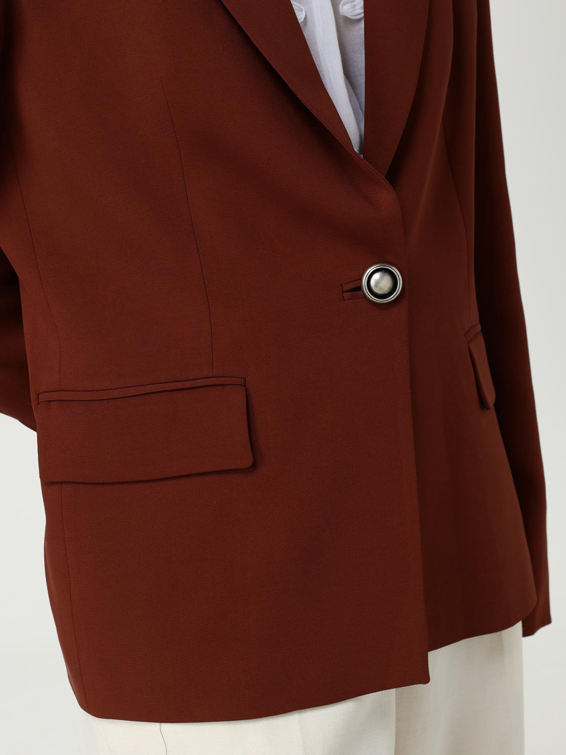 PINKO CHAQUETA: Americana mujer Pinko, Marrón - Img 4