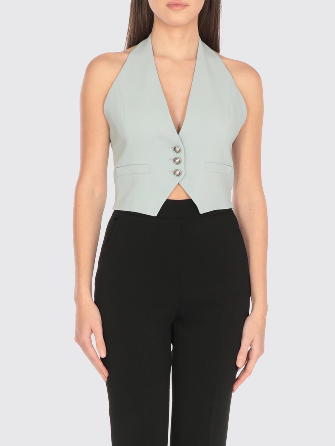 PINKO CHALECO: Chaleco mujer Pinko, Azul Claro - Img 1