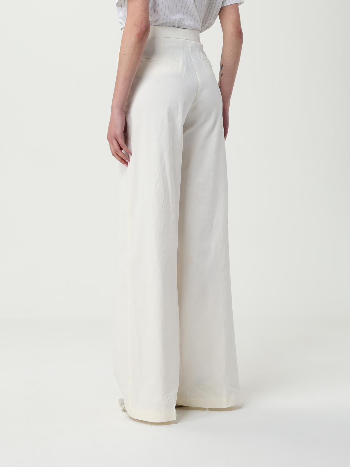 PINKO PANTALONI: Pantalone Pinko in misto lino , Bianco - Img 2