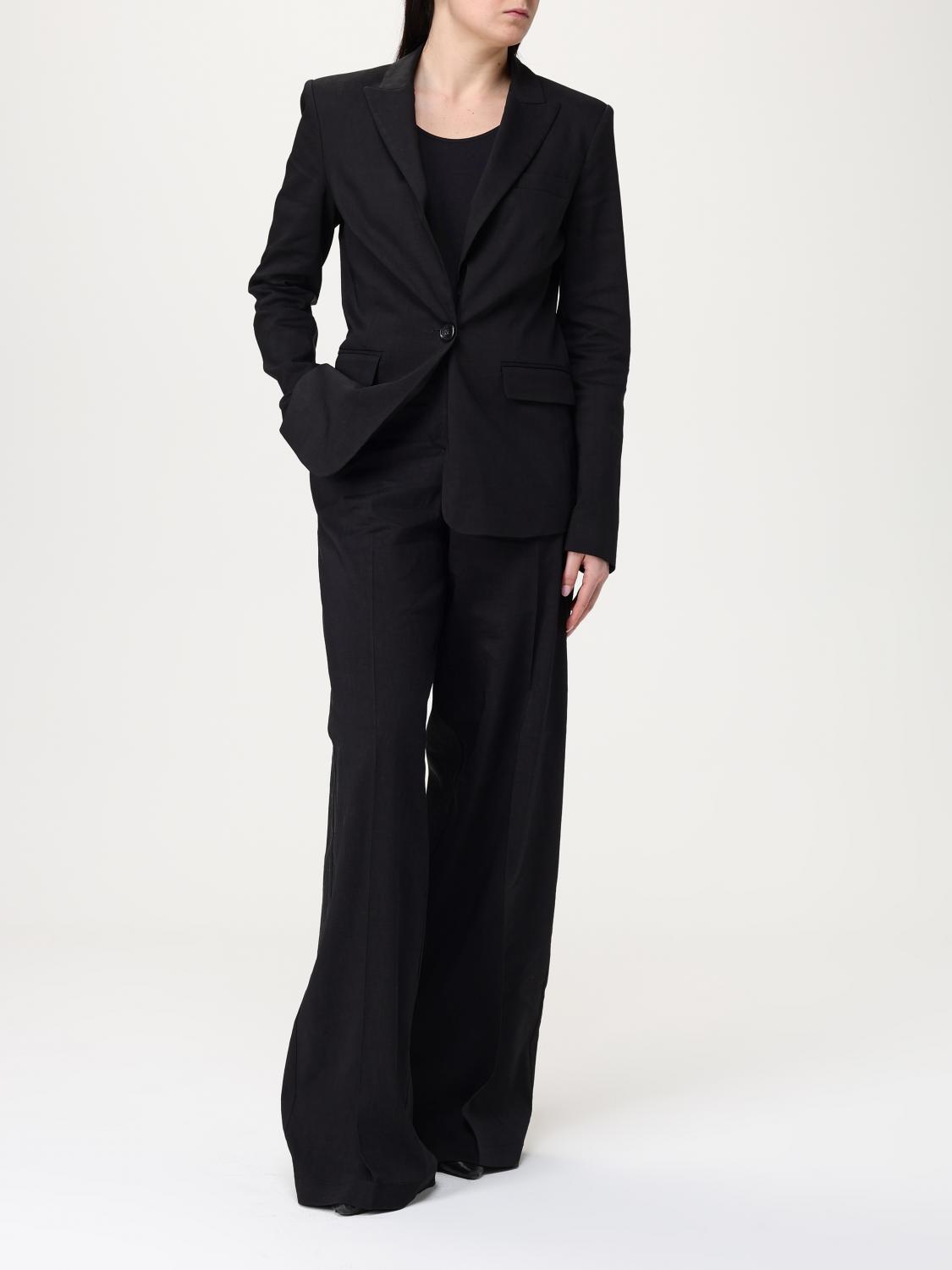 PINKO PANTALONI: Pantalone Pinko in misto lino , Nero - Img 2