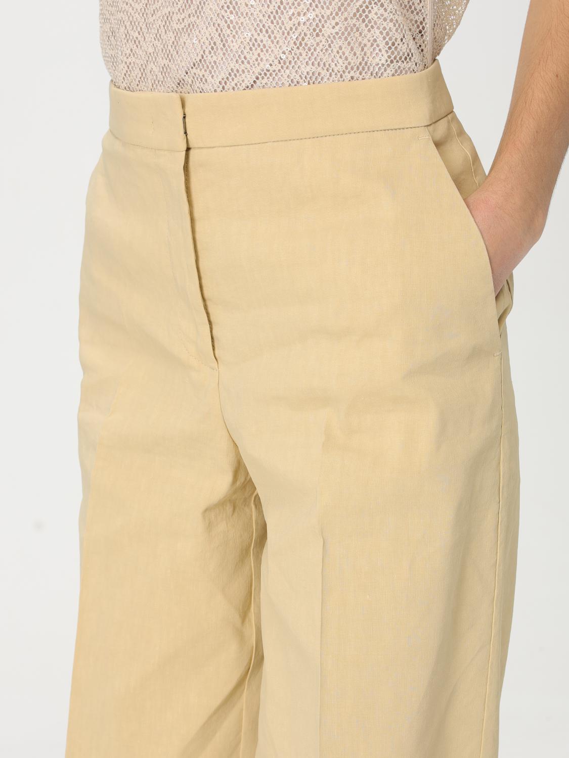 PINKO PANTS: Pants woman Pinko, Yellow - Img 3