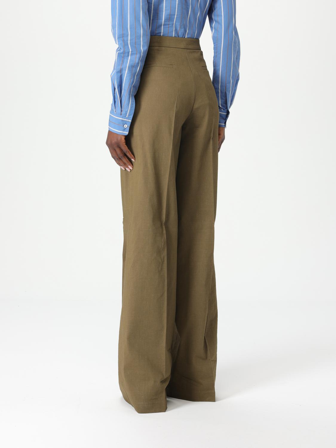 PINKO PANTALONI: Pantalone Pinko in misto lino , Militare - Img 2