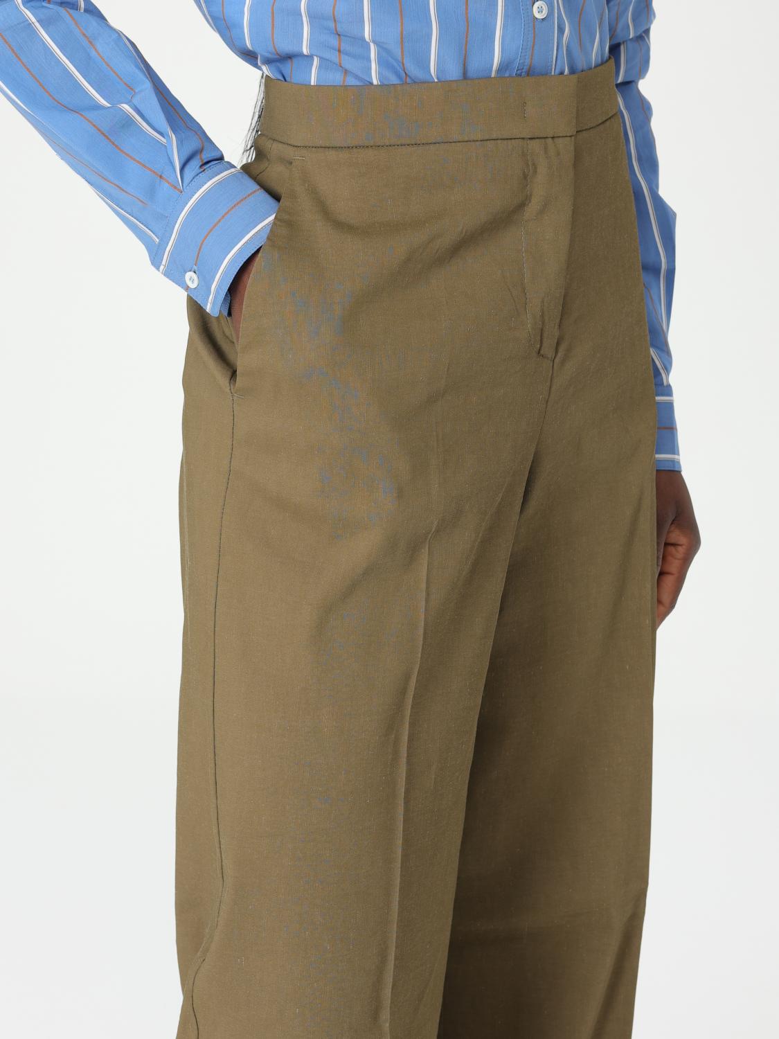 PINKO PANTALONI: Pantalone Pinko in misto lino , Militare - Img 3